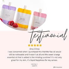 Load image into Gallery viewer, Ama Calma Lavender Infused Flaxseed Moisturizer Testimonial