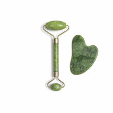 Load image into Gallery viewer, Premium Jade Roller & Gua Sha Set